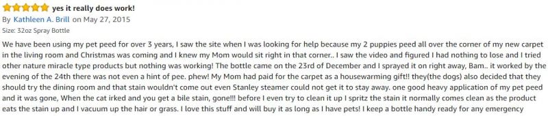  <a href='https://www.mypetpeed.com/review_groups/carpet/'>Carpet</a>, <a href='https://www.mypetpeed.com/review_groups/dog/'>Dog</a>, <a href='https://www.mypetpeed.com/review_groups/easy-to-use/'>Easy to use</a>, <a href='https://www.mypetpeed.com/review_groups/joe/'>Joe</a>, <a href='https://www.mypetpeed.com/review_groups/odor/'>Odor</a>, <a href='https://www.mypetpeed.com/review_groups/stains/'>Stains</a>, <a href='https://www.mypetpeed.com/review_groups/urine/'>Urine</a>